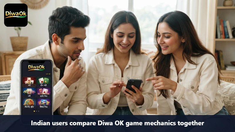 Indian users compare Diwa OK game mechanics together